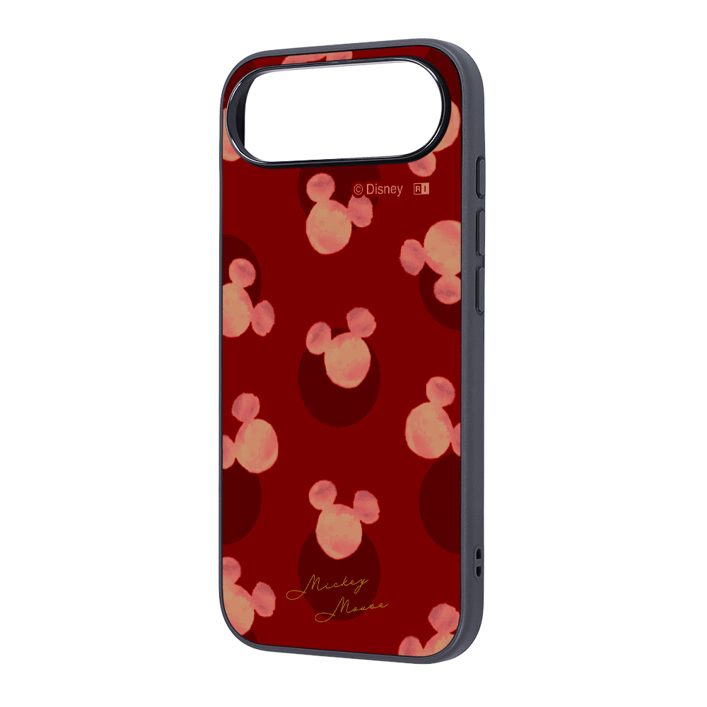 iPhone Air / ディズニー / maru 衝撃吸収 バンパー ハイブリッドケース / ミッキーマウス_ドットレッド