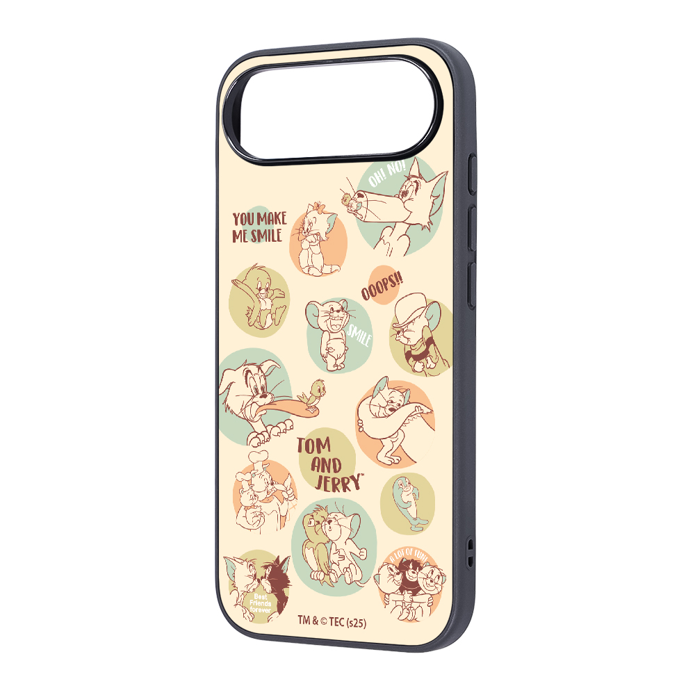 iPhone Air / トムとジェリー / maru 衝撃吸収 バンパー ハイブリッドケース / トムとジェリーとフレンズ