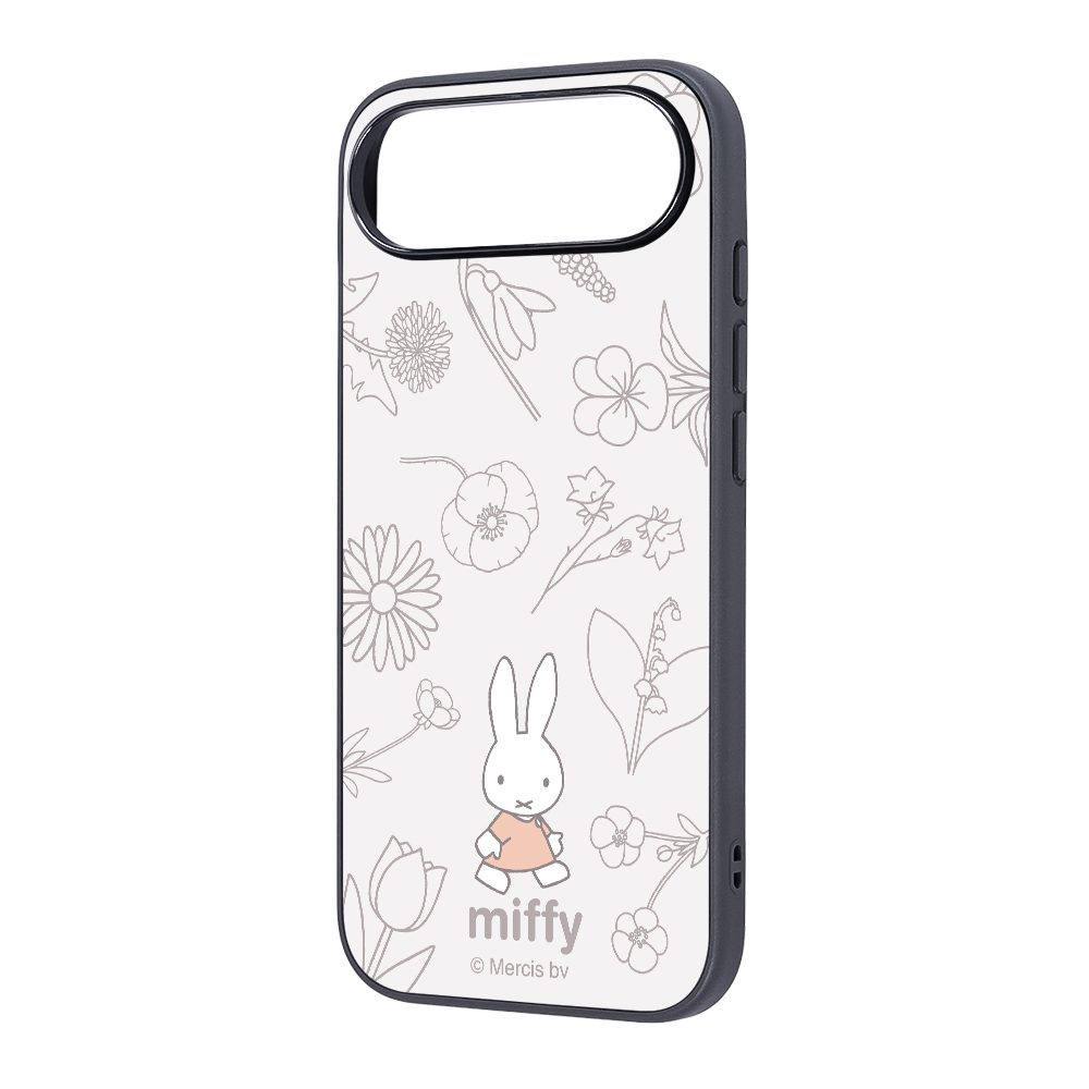 iPhone Air / ミッフィー / maru 衝撃吸収 バンパー ハイブリッドケース / フラワー