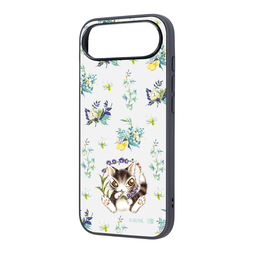 iPhone Air / 猫のダヤン / maru 衝撃吸収 バンパー ハイブリッドケース / ダヤン_朝露の森