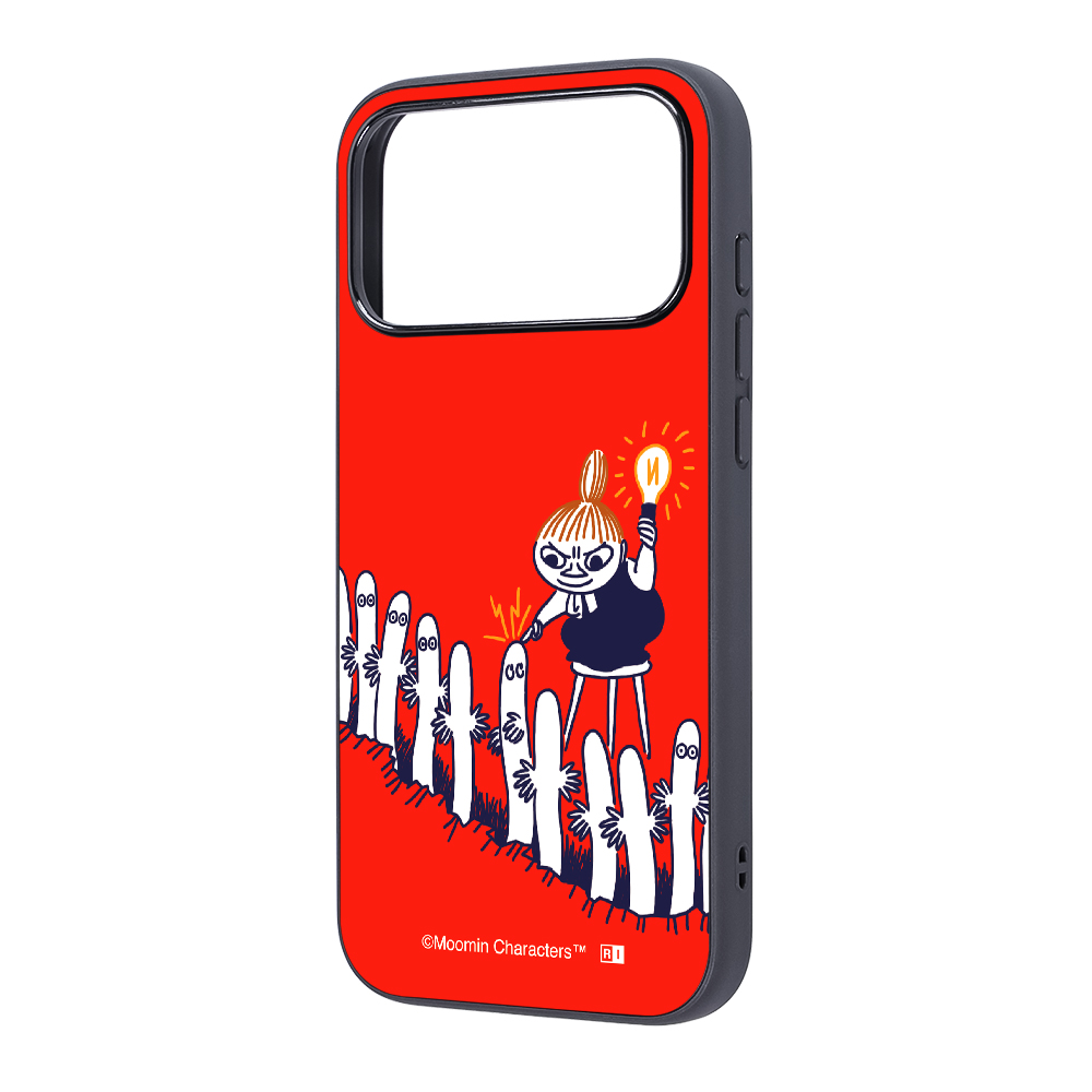 iPhone 17 Pro Max / ムーミン / maru 衝撃吸収 バンパー ハイブリッドケース / リトルミイとニョロニョロ
