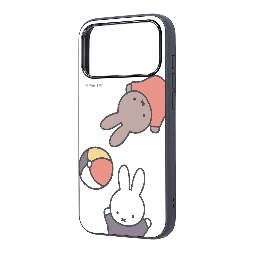 iPhone 17 Pro Max / ミッフィー / maru 衝撃吸収 バンパー ハイブリッドケース / ミッフィーとメラニー