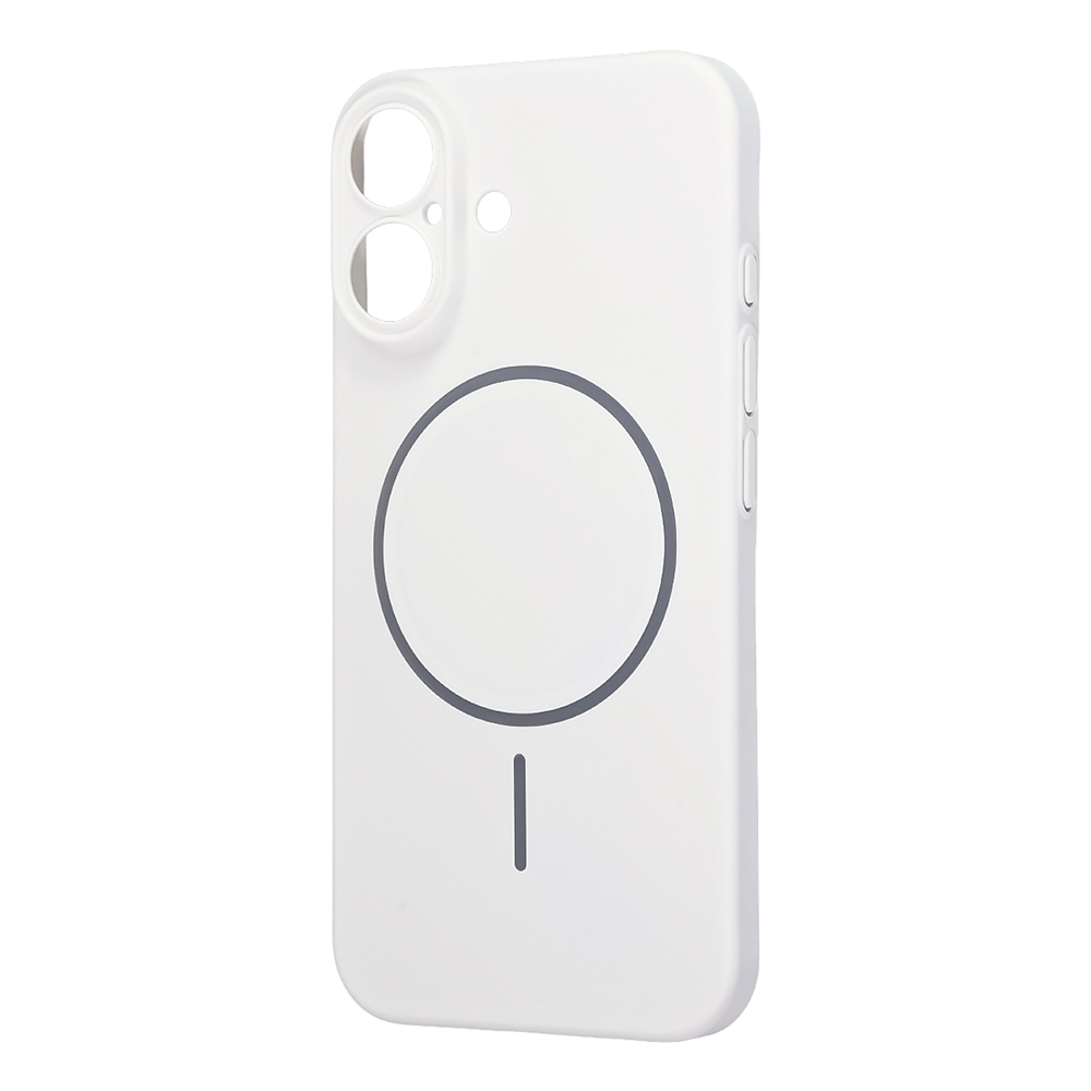 iPhone 16 / ハードケース スリムフィット 0.6mm +マグネット充電対応 / ホワイト