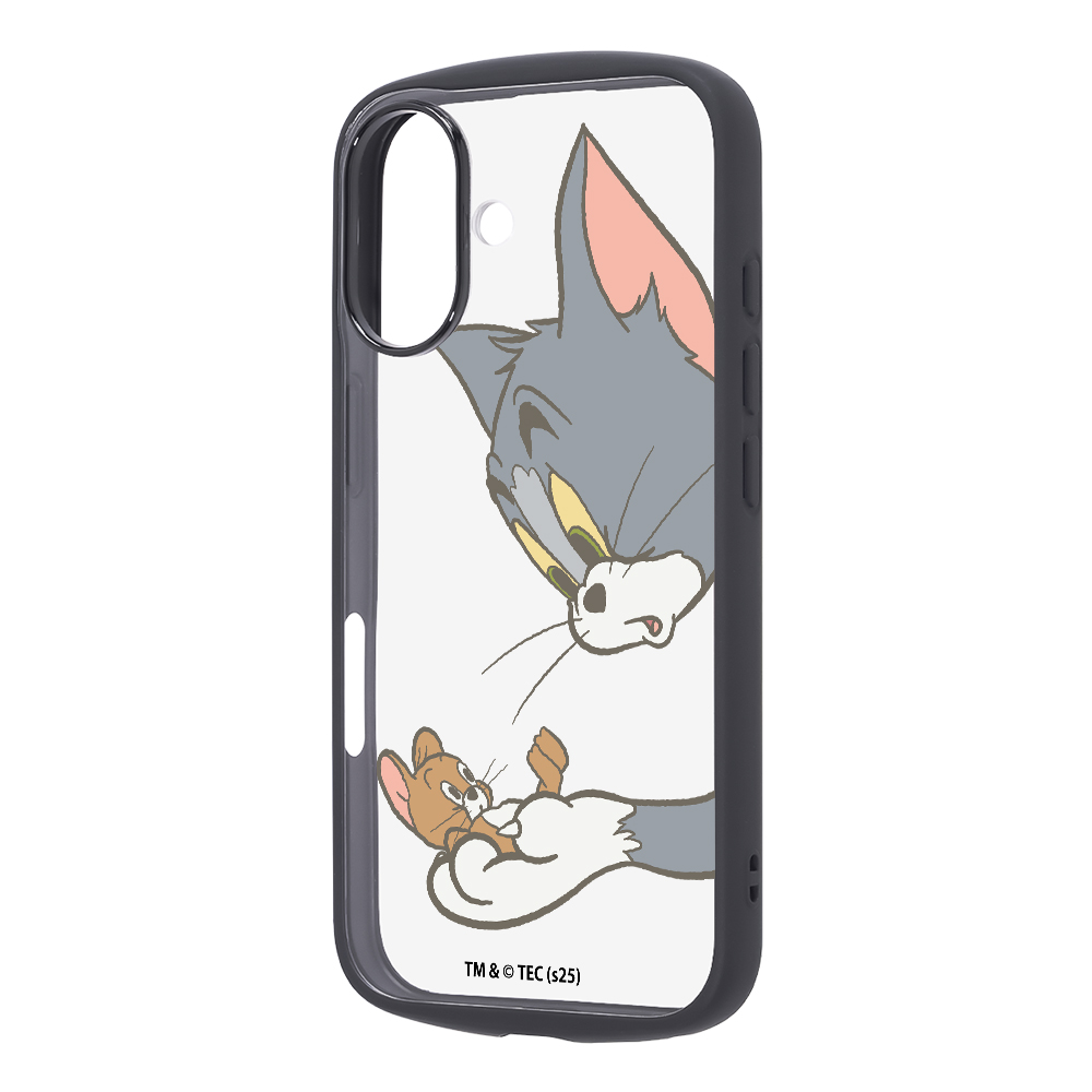 iPhone 16 / トムとジェリー / Puffull 衝撃吸収 バンパー ハイブリッドケース / トムとジェリー_キャッチ_3
