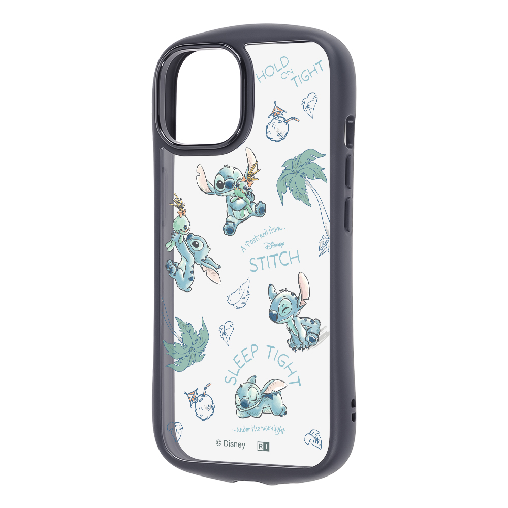 iPhone 15/14/13 / ディズニー / Puffull 衝撃吸収 バンパー ハイブリッドケース / いろんなスティッチ2