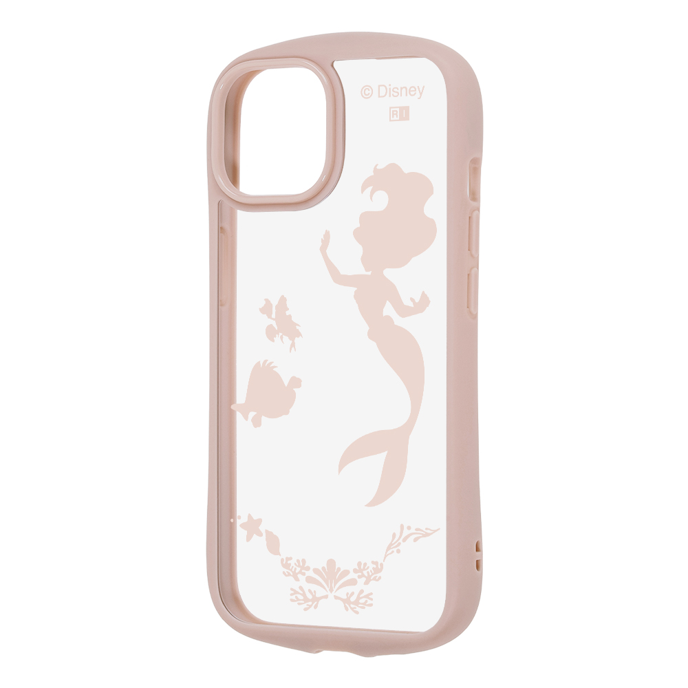 iPhone 15/14/13 / ディズニー / Puffull 衝撃吸収 バンパー ハイブリッドケース / アリエル