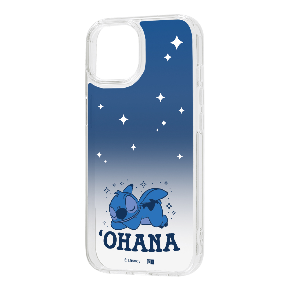 iPhone 15/14/13 / ディズニー / 耐衝撃 ハイブリッドケース / スティッチ_おやすみ2