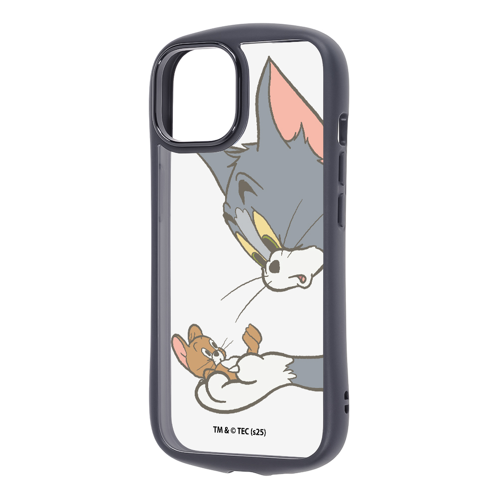 iPhone 15/14/13 / トムとジェリー / Puffull 衝撃吸収 バンパー ハイブリッドケース / トムとジェリー_キャッチ_3