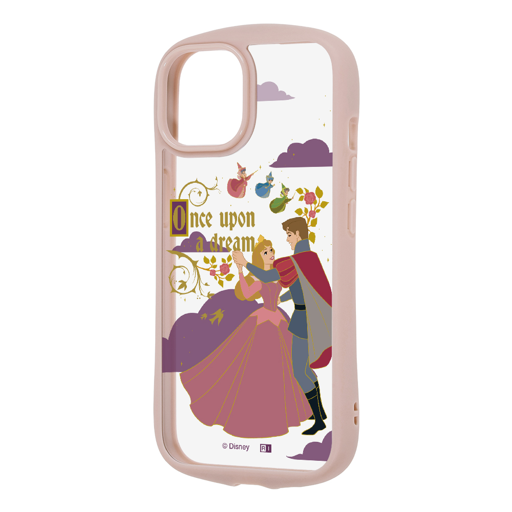 iPhone 15/14/13 / ディズニー / Puffull 衝撃吸収 バンパー ハイブリッドケース / オーロラ_ダンス