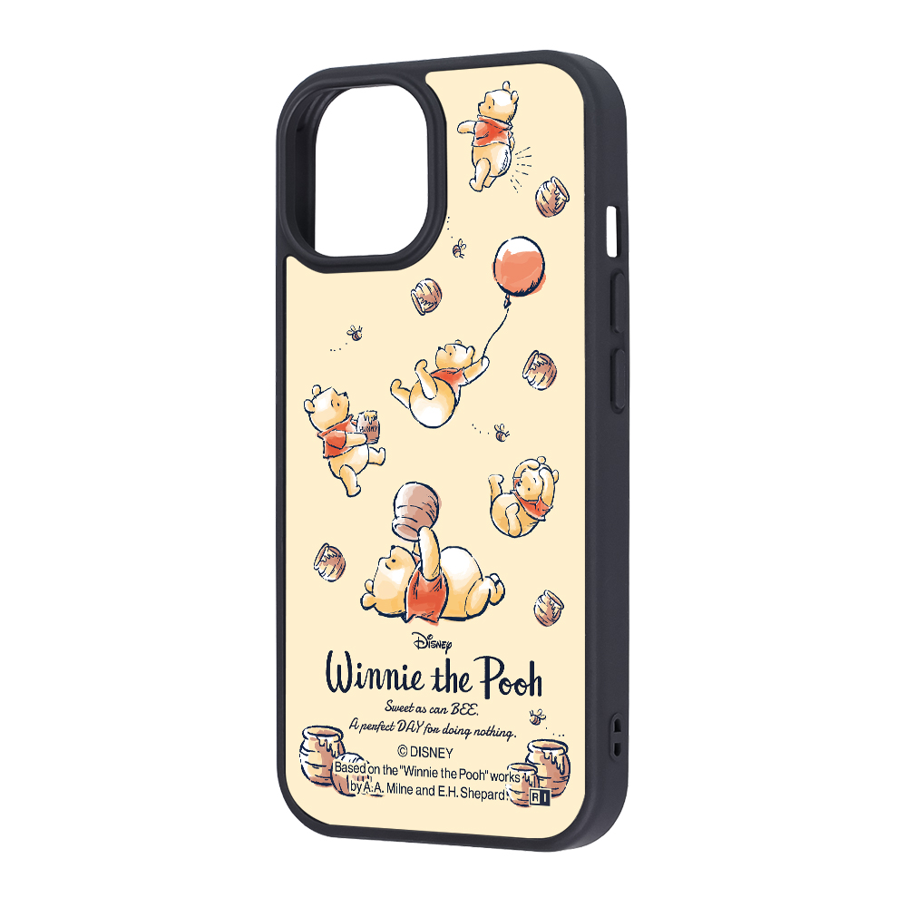 iPhone 15/14/13 / ディズニー / maru 衝撃吸収 バンパー ハイブリッドケース / プーさんとはちみつ