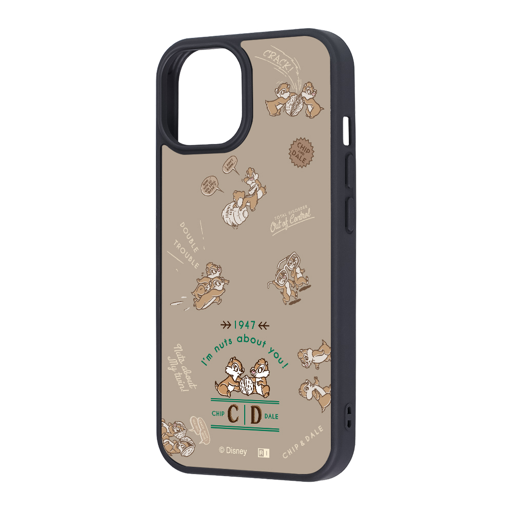 iPhone 15/14/13 / ディズニー / maru 衝撃吸収 バンパー ハイブリッドケース / チップ＆デール_ベストフレンズ