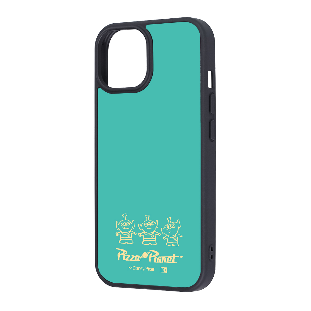 iPhone 15/14/13 / ディズニー ピクサー / maru 衝撃吸収 バンパー ハイブリッドケース / エイリアン_ラインアート