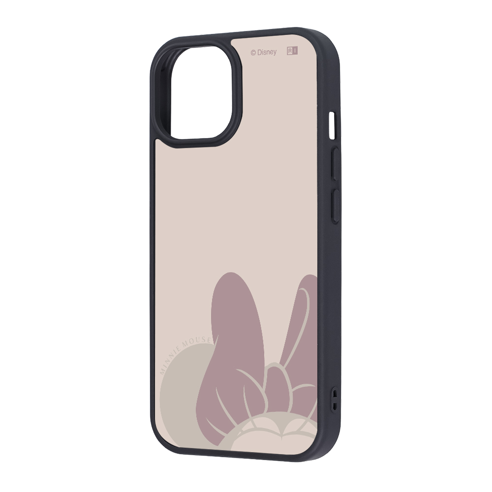 iPhone 15/14/13 / ディズニー / maru 衝撃吸収 バンパー ハイブリッドケース / ミニーマウス_ピンク2