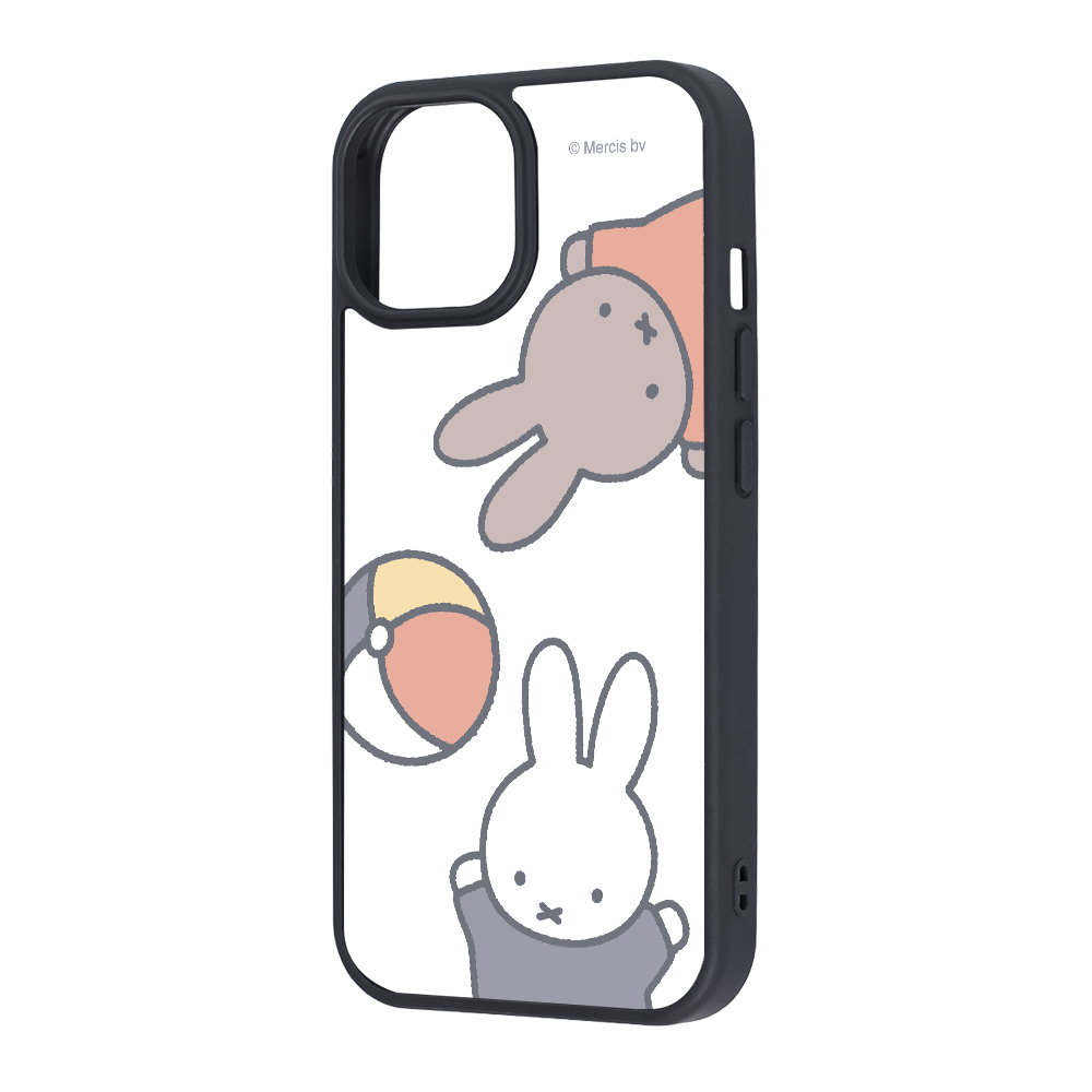 iPhone 15/14/13 / ミッフィー / maru 衝撃吸収 バンパー ハイブリッドケース / ミッフィーとメラニー