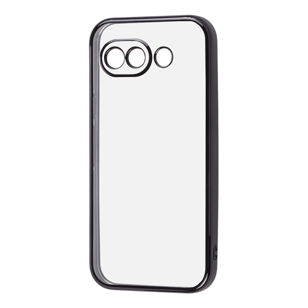 Google Pixel 10a / ソフトケース 精密設計 フレームメッキ / ブラック