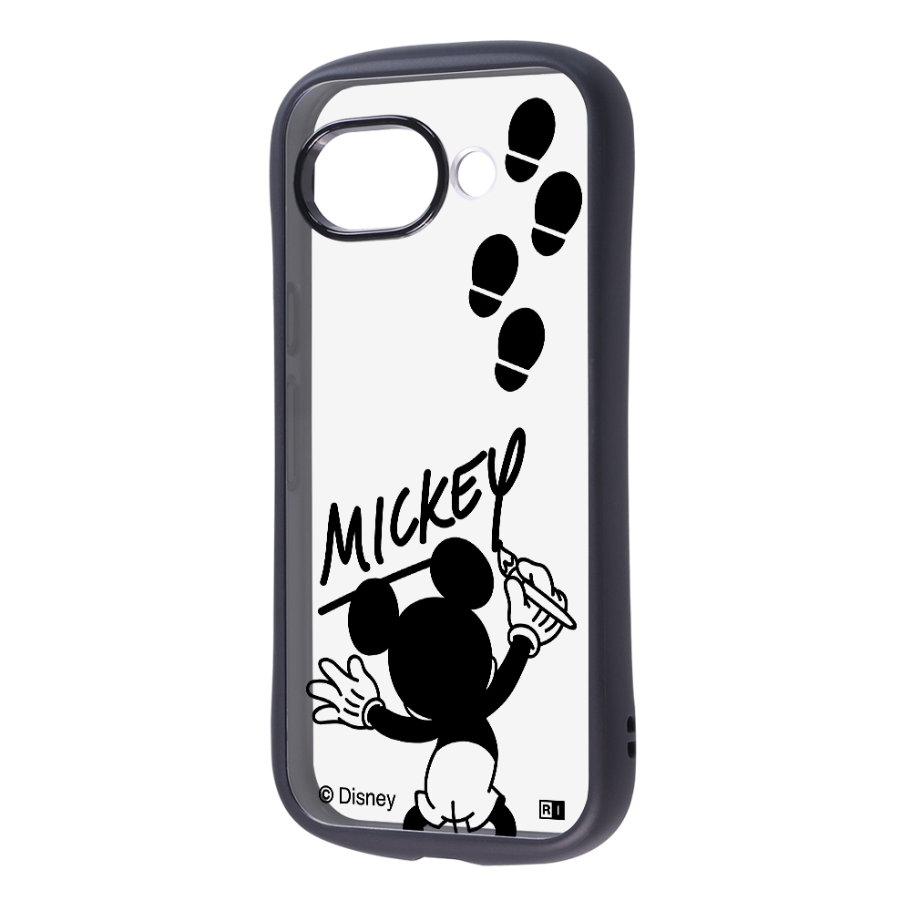 Google Pixel 10a / ディズニー / Puffull 衝撃吸収 バンパー ハイブリッドケース / ミッキーマウスサイン