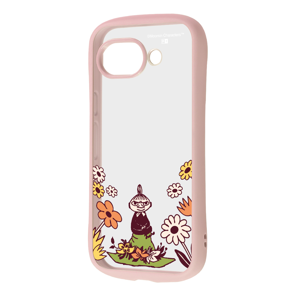 Google Pixel 10a / ムーミン / Puffull 衝撃吸収 バンパー ハイブリッドケース / リトルミイ&お花4