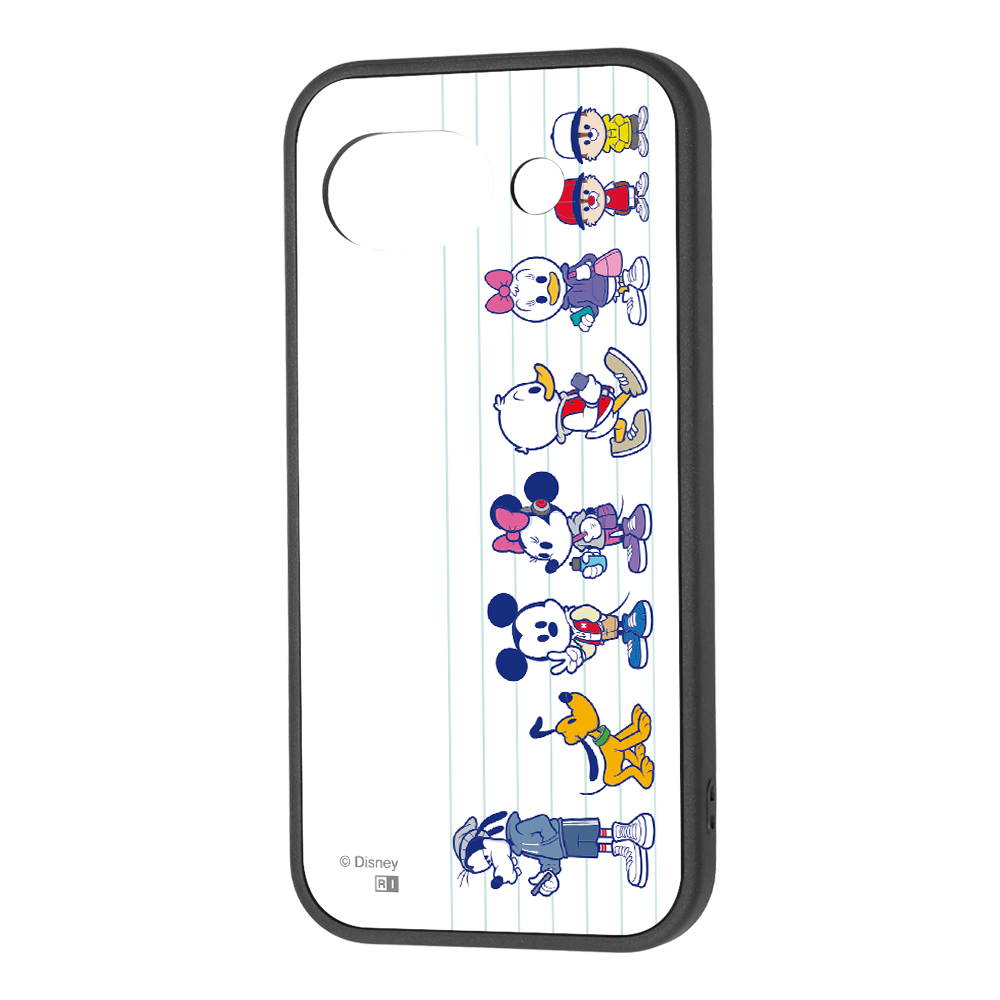 Google Pixel 10a / ディズニー / maru 衝撃吸収 バンパー ハイブリッドケース / ミッキー＆フレンズ_背比べ