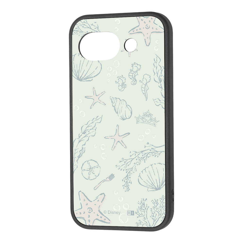 Google Pixel 10a / ディズニー / maru 衝撃吸収 バンパー ハイブリッドケース / アリエル_アイコン