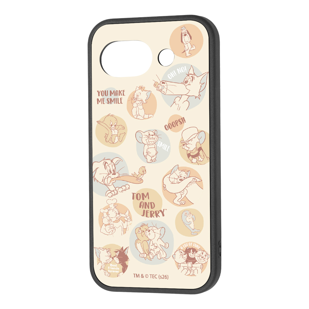 Google Pixel 10a / トムとジェリー / maru 衝撃吸収 バンパー ハイブリッドケース / トムとジェリーとフレンズ
