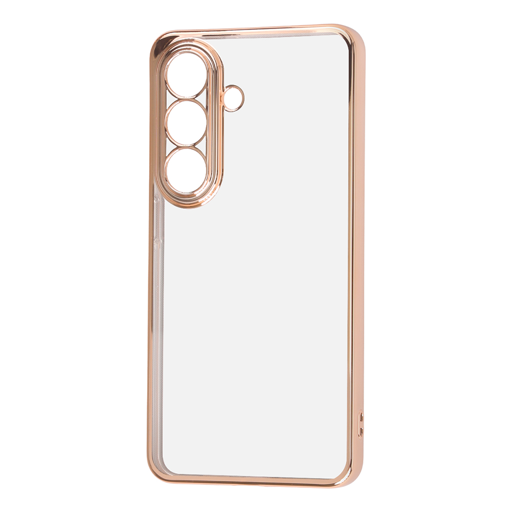 Galaxy S26 / ソフトケース 精密設計 フレームメッキ / ピンクゴールド