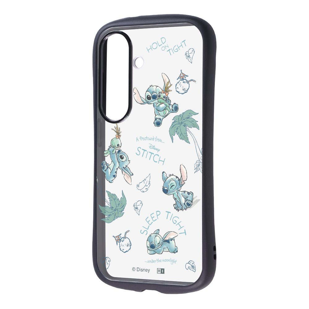 Galaxy S26 / ディズニー / Puffull 衝撃吸収 バンパー ハイブリッドケース / いろんなスティッチ2