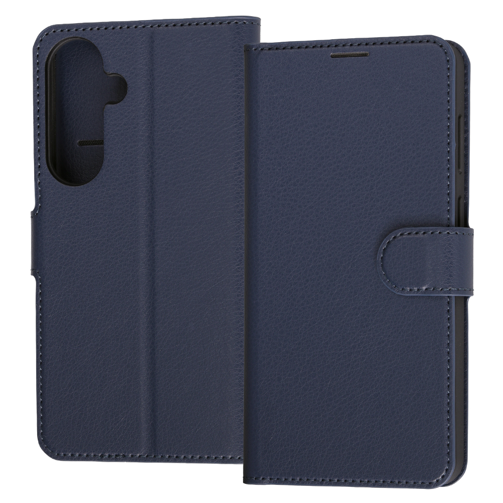 Galaxy S26+ / 手帳型レザーケース シンプル マグネット / ダークネイビー