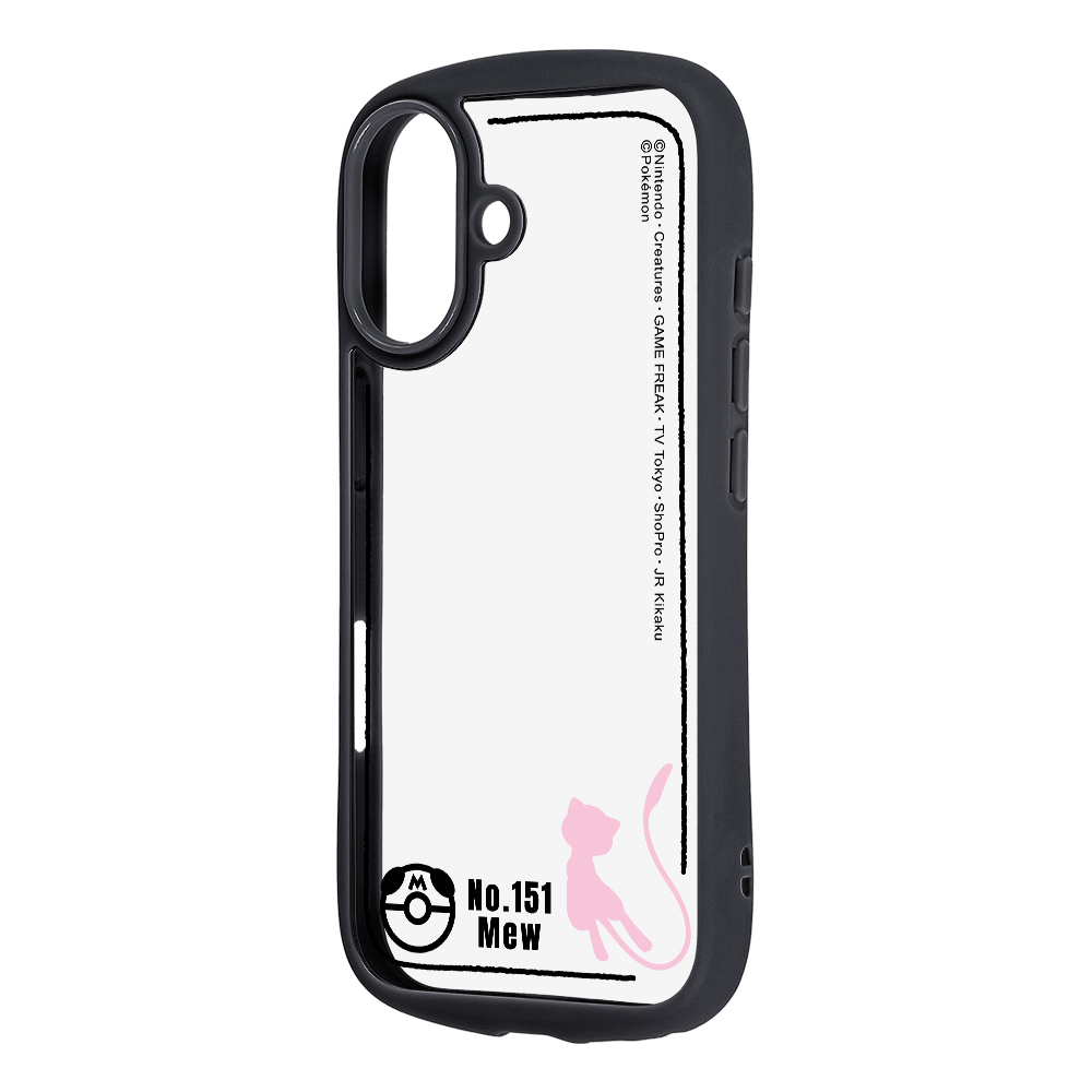 iPhone 17 / ポケットモンスター / Puffull ハイブリッドケース / ミュウ_シルエット