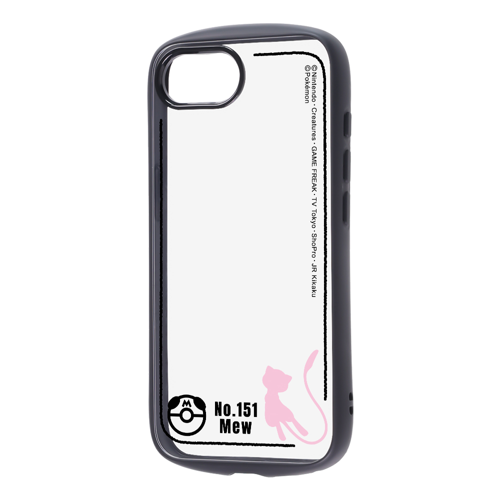 iPhone 16e / ポケットモンスター / Puffull ハイブリッドケース / ミュウ_シルエット