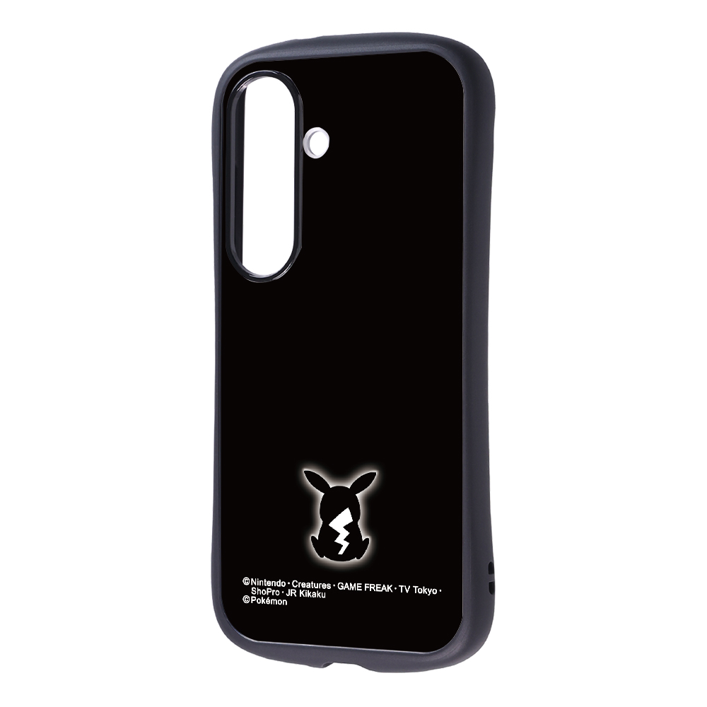 Galaxy S26 / ポケットモンスター / Puffull 衝撃吸収 バンパー ハイブリッドケース / ピカチュウ_シルエット2